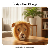 Tear-Resistant Lion Costume Face | Realistic, Lion Head face covering, Cosplay, for Halloween