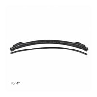 Black Hood Water Strip ABS Front Hood Water Strip Smooth Car Part Molded
