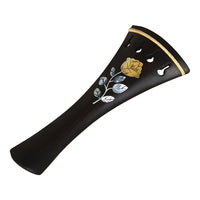 Violin Tailpiece 3/4 4/4 Ebony with Abalone Inlay