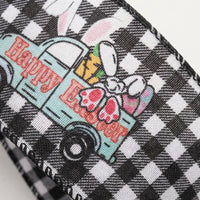 Easter Themed Ribbon Festive Decoration Easter Wired Ribbon Colorful Patterns for Gift Presenters, Event Planners, Home Decor