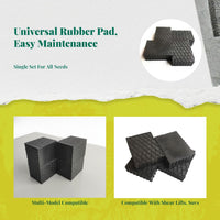 Non-slip heavy-duty car lift pad