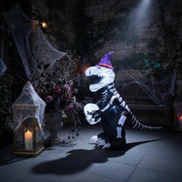 Halloween Inflatable Self-Inflating Lighted Halloween Dino Quick Inflation