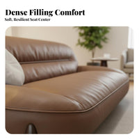 linear Leather Settee Italian design and aesthetic Sofa Set Business Grade Lounge Seating for Interior Designers, households, Reception Area, Waiting Room