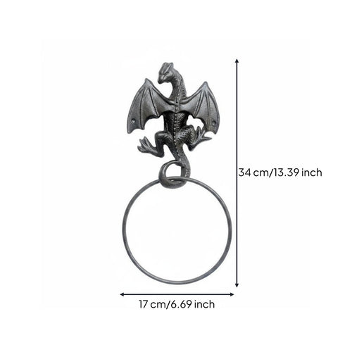 Vintage Dragon Paper Towel Rack Multifunctional for Restaurant, Fantasy Lovers