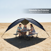 Outdoor Silver-Coated Black Sunshade Rainproof Triangle Tarp for Camping and Beach