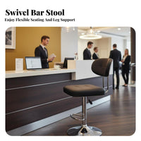 Adjustable rotating Stool with Armrests Sturdy Base for Bar, Home, Business Owners