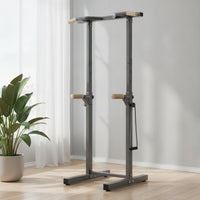 Pull-up Station with Foam Grips Height-Adjustable Standing Pull-Workout Station Stable Strength Station for Beginners, Home Gym