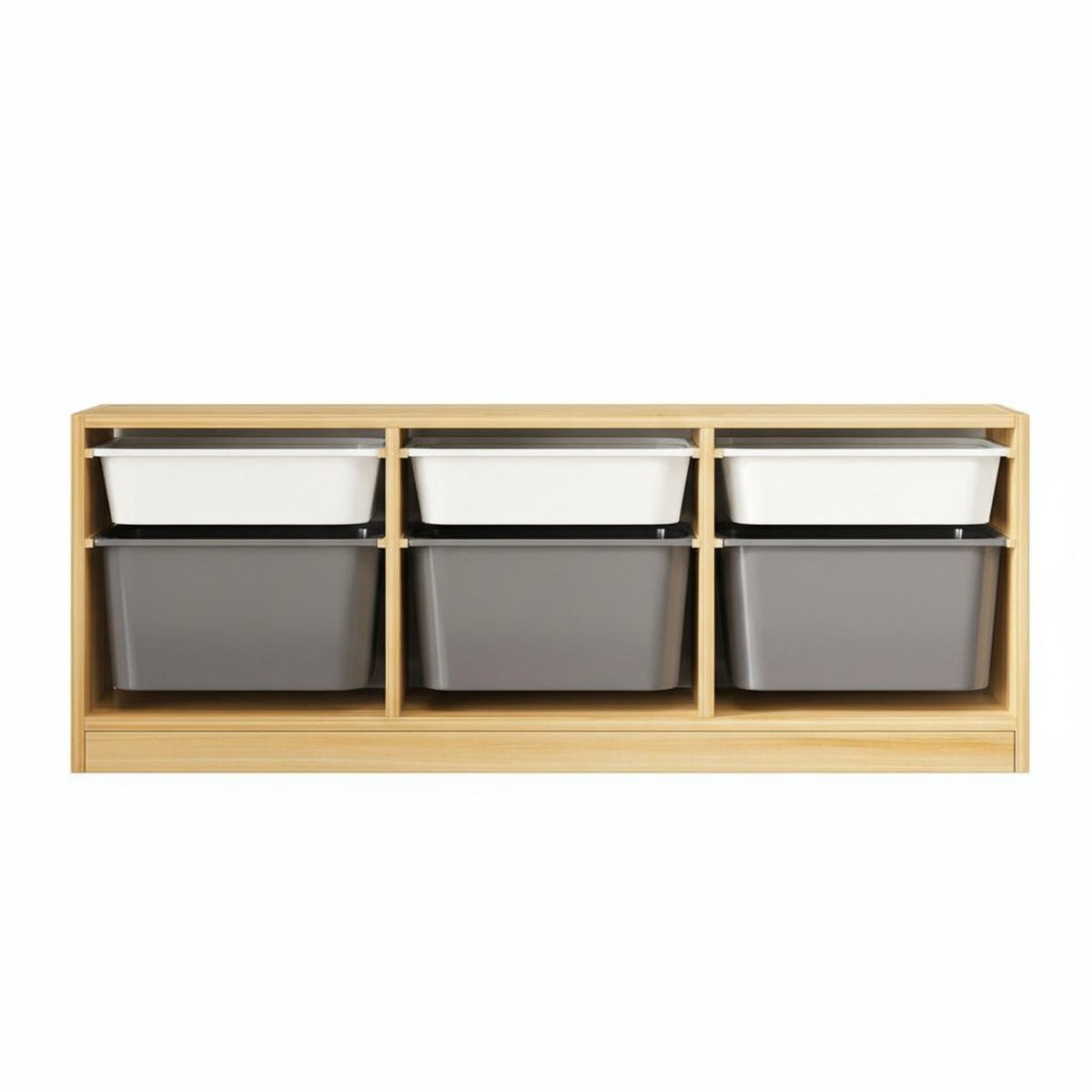 Educational Toy Shelf Solid Wood Educational Storage Shelf Large Capacity Wooden Toy Storage Unit for Young Children, Preschoolers, Playroom, Nursery