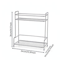 Countertop Storage Rack Stainless Steel Shelf Organizer for Lavatory Counter