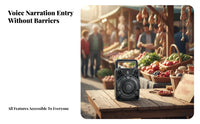 AI Voice Advertisement Generator Portable Design for Street Vendors, Shop Owners