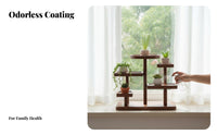 Multi-Tiered Plant Shelf Stepped Shape Home Decor Unrestricted Standing