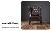 sheltered armchair Chair timeless design Upholstered sheltered armchair Armchair Retro Design High spine for Living Room