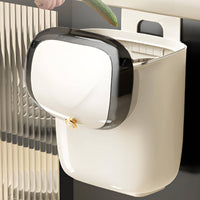 Wall Mounted Trash Can Odor Control Sliding Lid Trash Can Easy to Clean