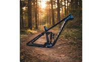 Full Damped Mountain Bike Frame BOOST 12x148mm Trail Cycle Frame with Rear Shock Linkage Disc-Brake Mountain Bike Frameset for Trail Riding, Downhill