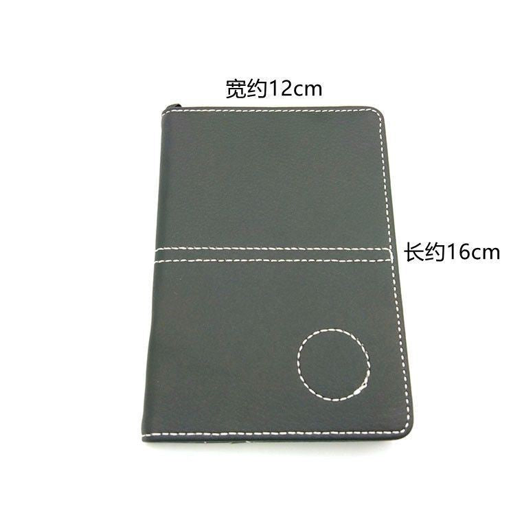 Golf PU Leather Scorecard Holder and Clip for Golf Accessories