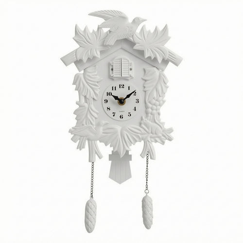 Retro Wall Cuckoo Timepiece Pinecone Weights House Decoration Accurate