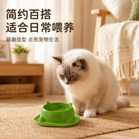 宠物碗猫碗狗碗塑料喂食碗猫脸造型单碗家用猫咪食盆狗狗水碗批发