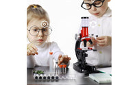Microscope Toy with Accessories Educational Toy Microscope with Phone Holder Science Kit STEM Beginner-Friendly for Beginners