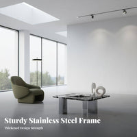 2 Pieces Italian Inspired Square and Round fit togethering Tables Minimalist Aesthetic Coffee Table Modern design Living Room Furniture Two-Piece Set for Homeowners, Apartment Dwellers, Interior Designers, Home, Lounge Area, Small Spaces, Bedroom