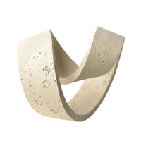Abstract Sculpture Speckled Loop Sculpture Matte Tabletop Ornament for TV Cabinet, Hotel, Shelf