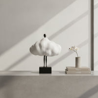 Cloud Figurine Modern Humanoid Statue Abstract for Entryway Table, Minimalists