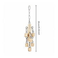 Bird Chew Toy Natural Wood Hanging Bird Toy Chewable Non for Birds