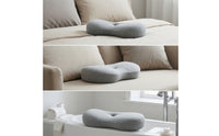 Contoured Cervical Neck Pillow Supportive Contour Memory Foam Pillow Breathable for Naps