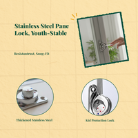 Adjustable aluminum door panel lock