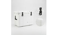 Large-Capacity Insulated Cooler Box Leakproof Cooler with Drain Plug Outdoor Portable Cool Box for Campers, Camping, Fishing
