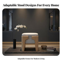 End-of-Bed Bench New Chinese Artistic Design Woven Top Emphasis Stool Sturdy Wood Frame Multi-Functional for Bedroom, Entryway