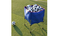 Portable Ball Storage Cart with Wheels Stainless Steel Sports Ball Storage Cart Metal Stable for Schools