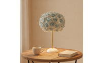 Flower Lamp with Rose Lampshade Soft Glow Bedside Lamp Decorative Night Light Tabletop for Bedroom