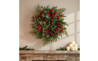 Christmas Wreath Reusable Christmas Door Wreath Look for Fireplace Mantel