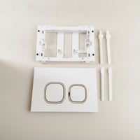 Concealed Cistern Flush Panel White Bathroom Accessory with Cutouts
