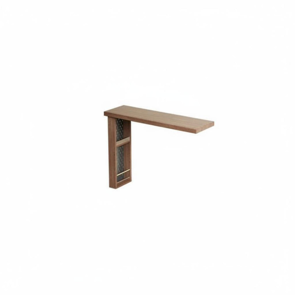 Retractable Vanity and Cabinet Combo Space-Saving Extendable Vanity Set