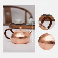 Hammered Copper Kettle Traditional Copper Tea Kettle Compact for Collectors