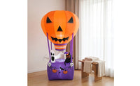 Inflatable Hot-Air Balloon Self-Inflating Inflatable Balloon with Built-in Fan Decorations Easy Set-up for Lawn, Porch