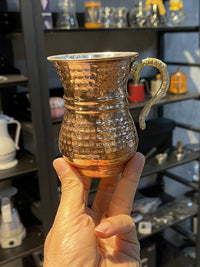 土耳其进口铜奶壶酸奶杯冷水壶欧式牛奶杯复古风水杯奢华冷饮杯