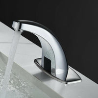 Infrared brass faucet, hot/cold use