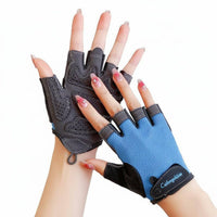 Half-Finger Gym Gloves Quick-Evaporating Half-Finger Workout Gloves Breathable Material for Women, Cyclists, Rock Climbing