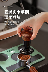 实木大头恒力咖啡压粉器按压式自动回弹平衡定力锤压粉锤51/53/58