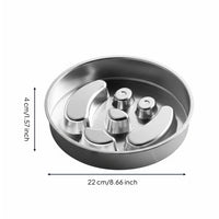 Slow Feeder Dog Bowl Rust-Resistant Stainless Pet Bowl Easy to Pet Hygiene Supplies for Large Dogs