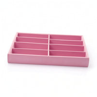 Slim-Profile Eyewear Tray with 8 Compartments Compact Glasses Tray Slim Sunglass Organizer Spacious for Dresser