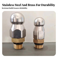 1 Front 3 Rear Jets M14 Thread Jetting Nozzle Resistant High Pressure Pipe Cleaning Nozzle Rust-Proof for DIY Enthusiasts