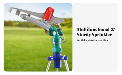 360 Degree Rotating Sprinkler Head Uniform Coverage 360 Degree Rotating Sprinkler Construction Large Area Irrigation spray for Landscapers