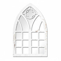 Gothic Window Mirror Lightweight Fake Window Mirror Sticker 3D Effect