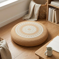 Jute Rope Cushion Handwoven Tatami Seat Cushion Breathable for Living Room