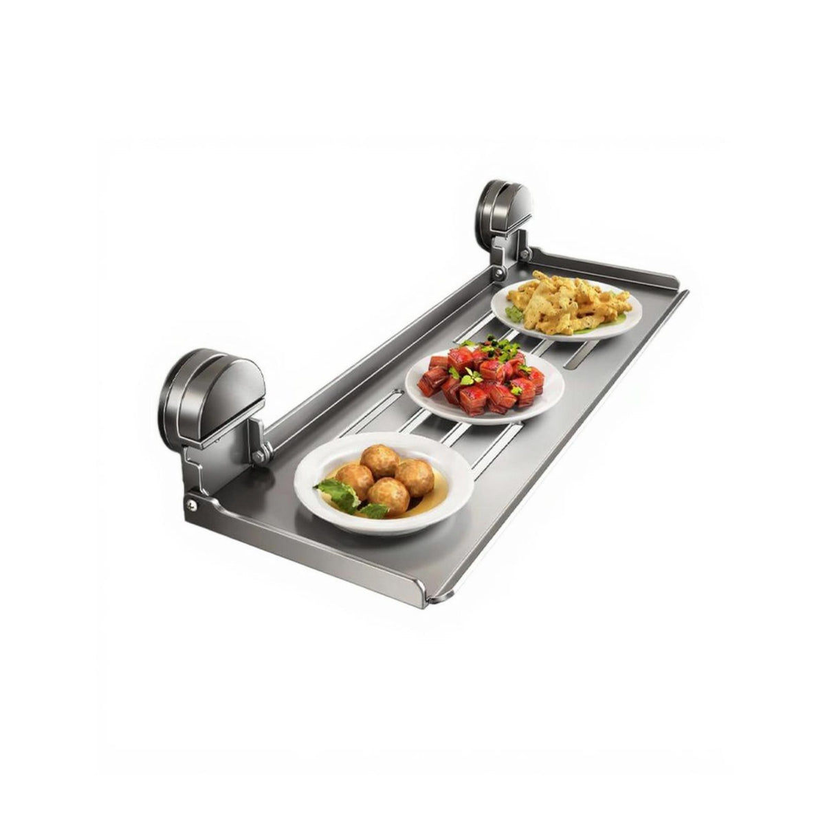 Foldable Suction Kitchen Organizer Rack Wall Mount