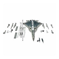 1/72 Scale SU-57 Fighter Jet Model Interchangeable Landing Gear for Office