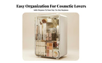 Desktop Vanity Case with Drawers Large Capacity Multi-Compartment Cosmetic Case